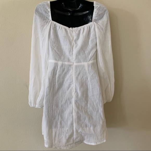 Princess Polly Alena White Long Sleeve Mini Dress - Picture 10 of 14